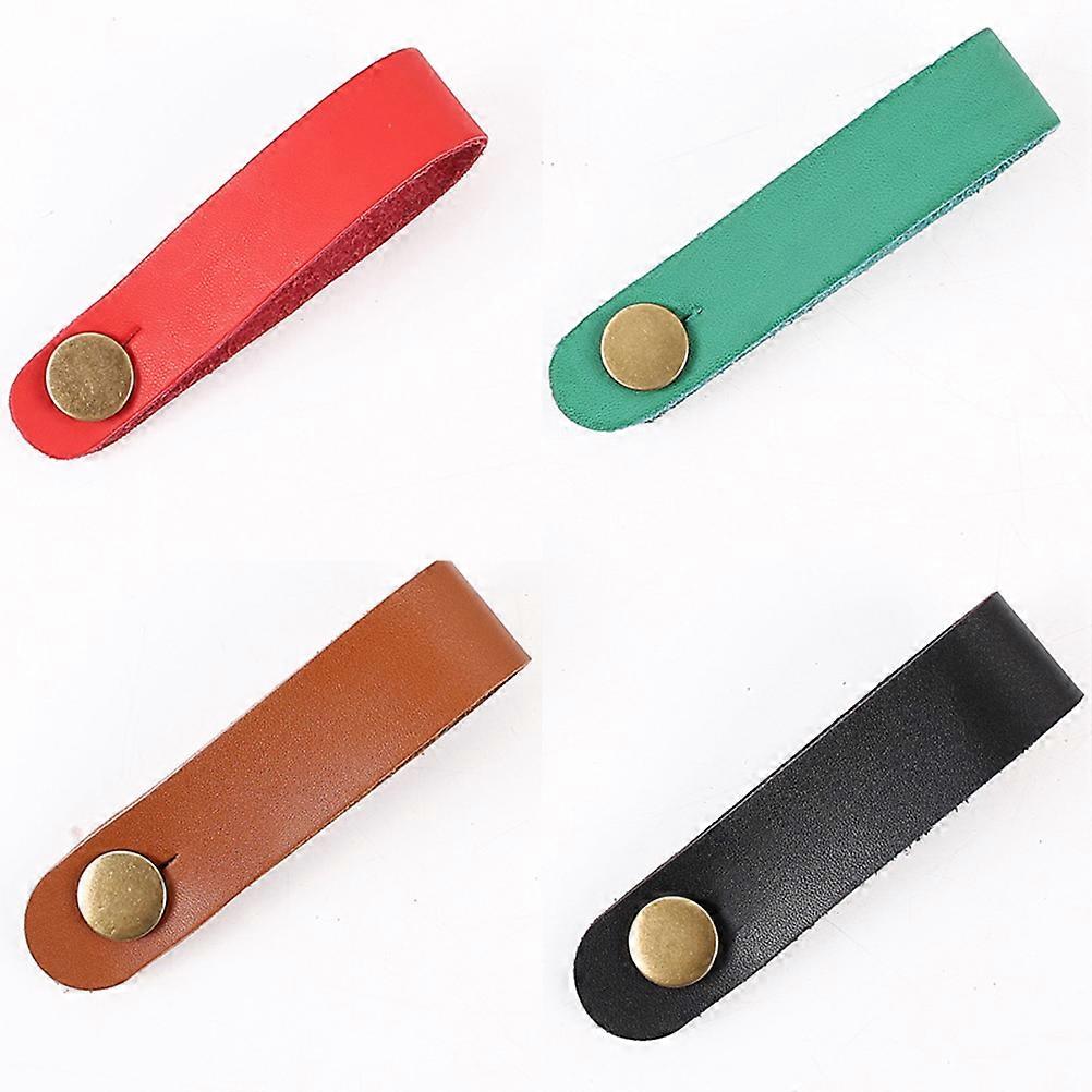 Guitar Strap Lock Button 3Pcs Brown Attachment For Bass Ukulele Performance