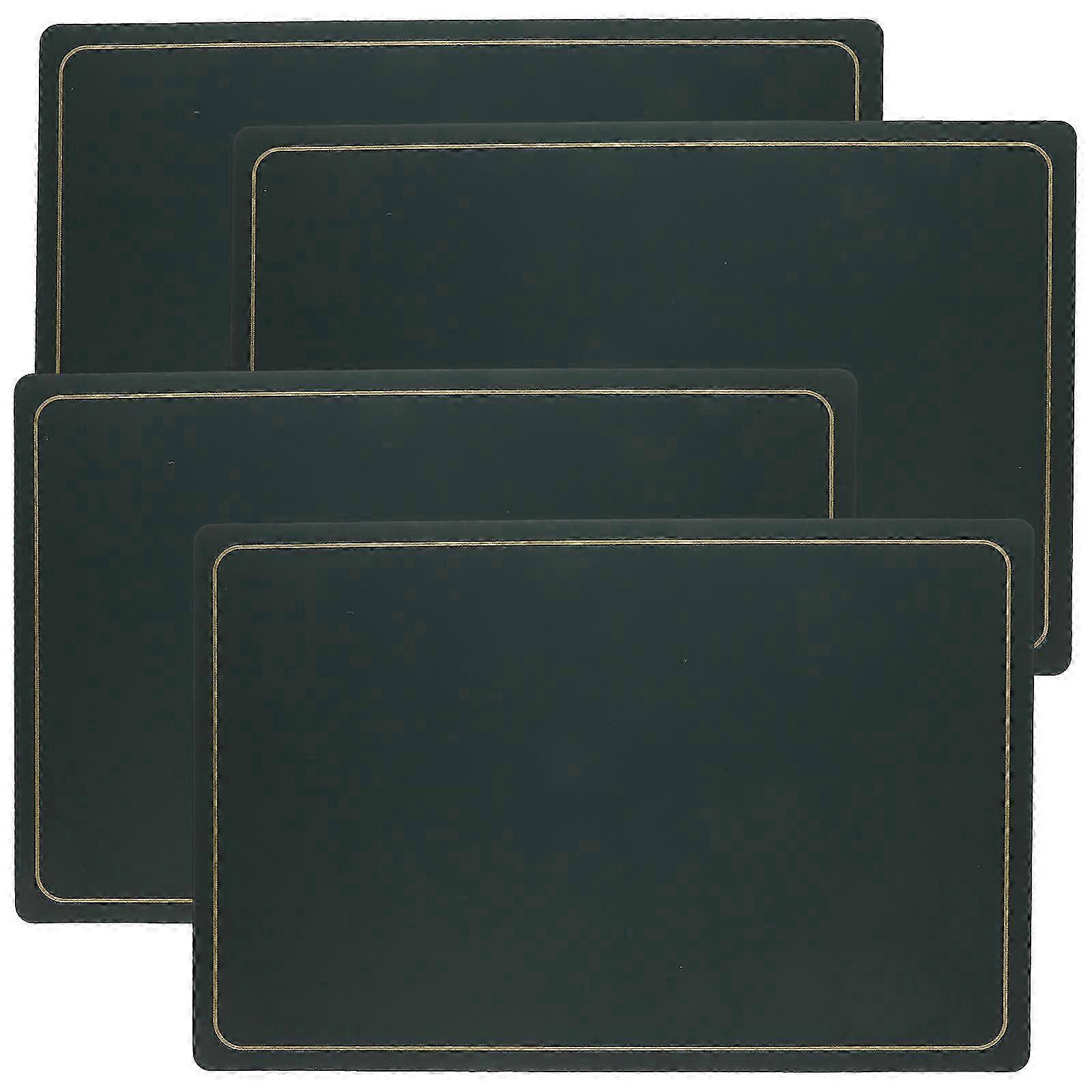 4pcs Dining Table Placemat Solid color Table Mat PU Table Mat for Restaurant Hotel