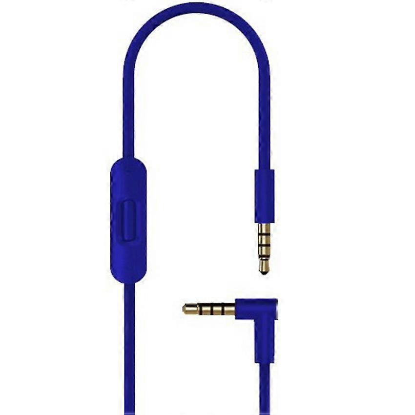 Audio Cable Headphone Cable Microphone and Remote Control for Studio/Studio Pro/Beats/Solo3/Solo2 ( Blue-cord Remote )