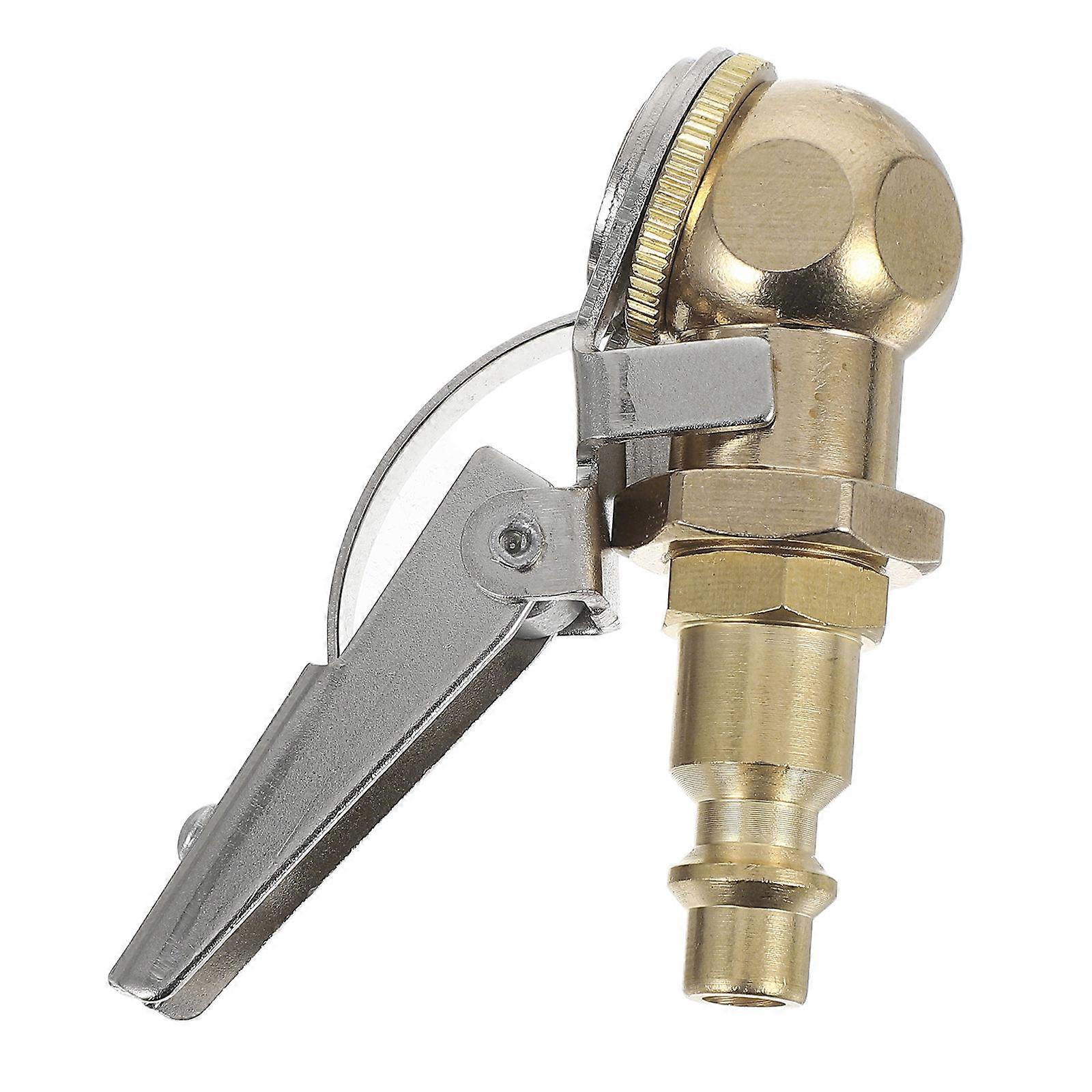 Tire Inflator Nozzle Adapter Copper Quick Connect Chuck for Inflation 6Pcs