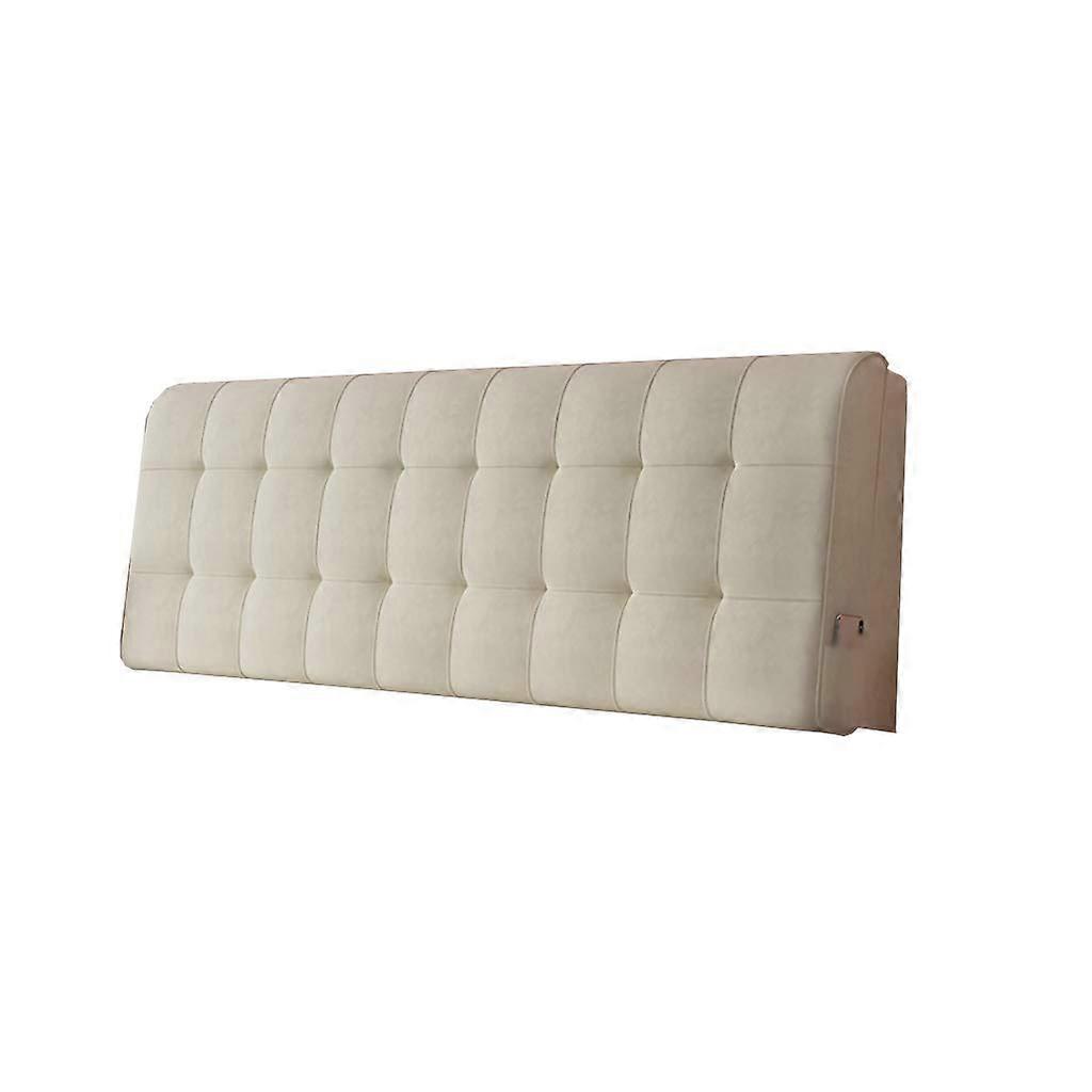 Bedside Backrest Cushion with Ergonomic Back Support, Large Lumbar Pillow, Removable Washable Cover, 185x60cm