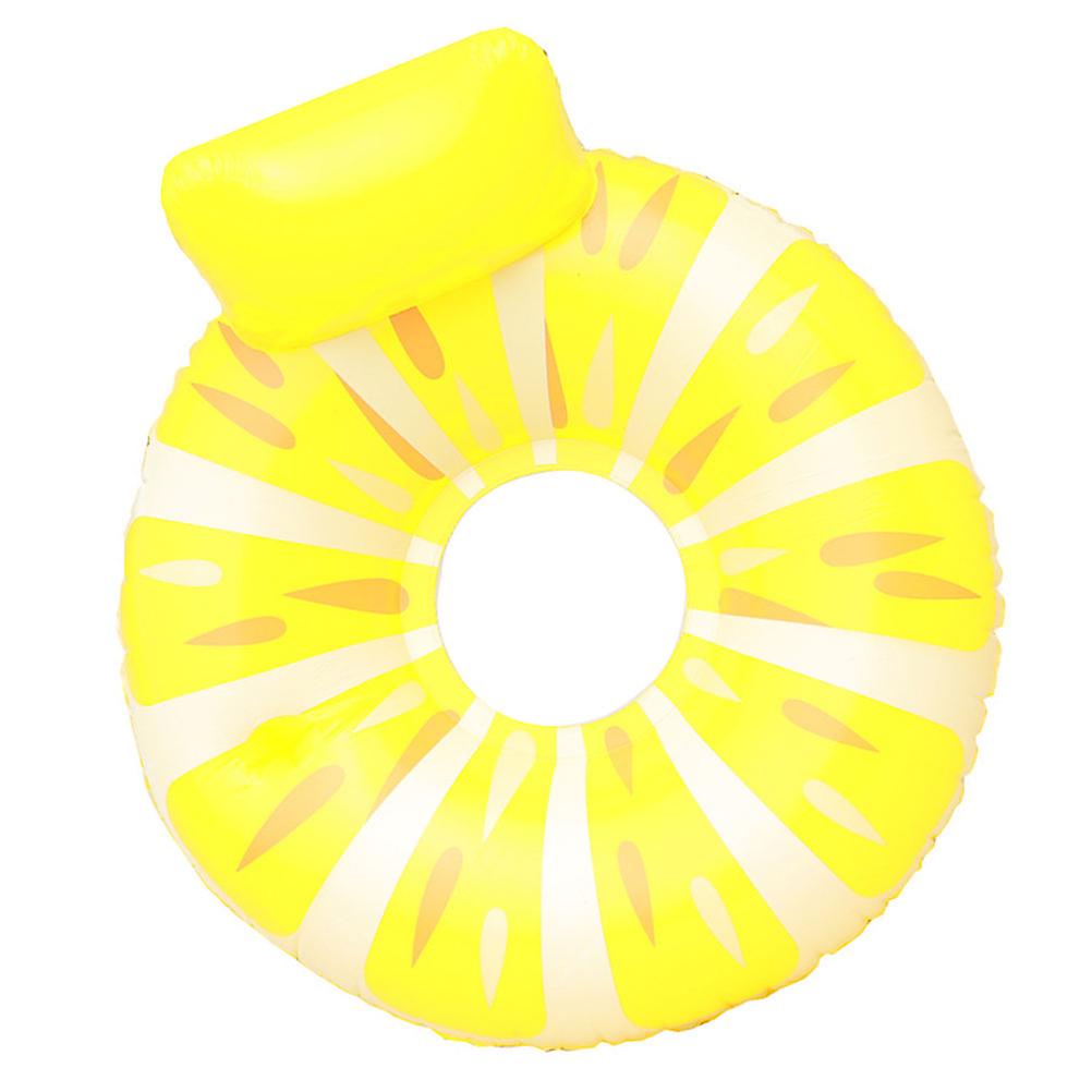 Fruit Swim Ring Inflatable Pool Float for Swimming Use Yellow Design
