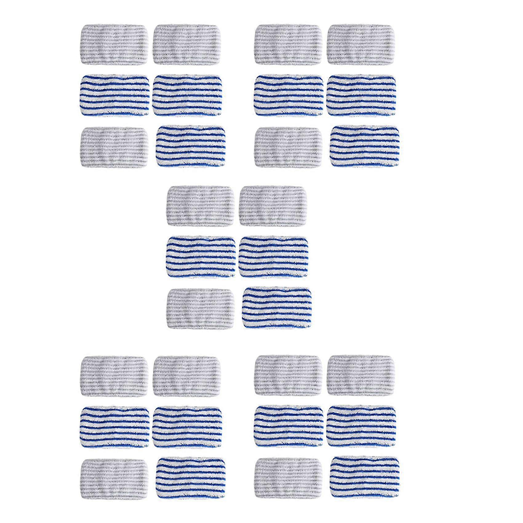 30 Pcs Microfibre Cloth Pads Replacement for Rowenta Clean&Steam ZR005801 RY7/RY8 Series Not Suitable for RX6 Series