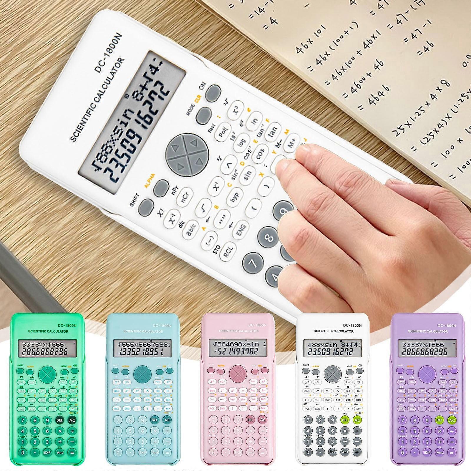 Djunllk Calculator - 240 Functions Portable Small Scientific Calculator Portable Pocket Size for On-the-Go Office Home School