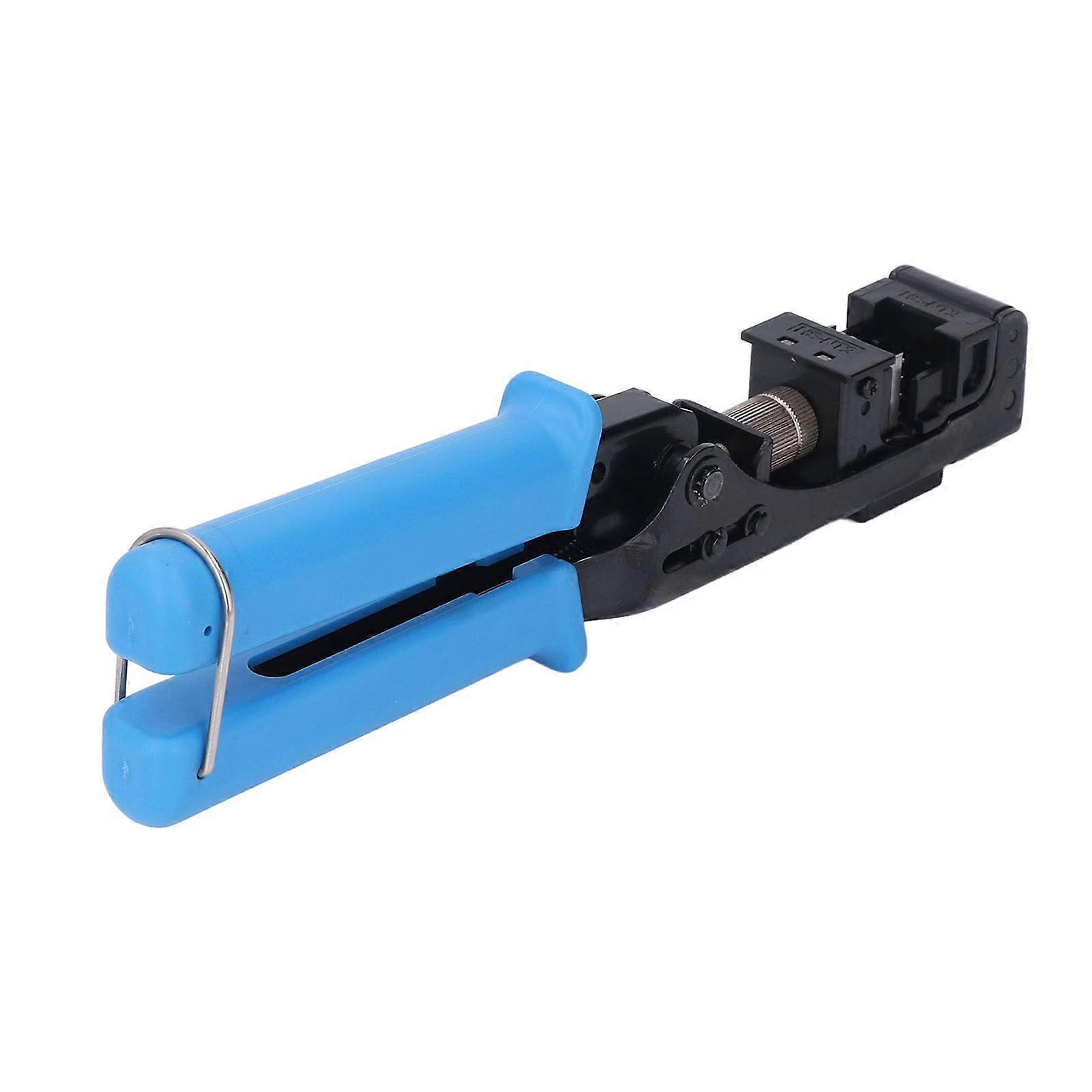 RJ45 Keystone Jack Termination Tool with Adjustable Base, OneHanded Cat6 Cat5e Crimping