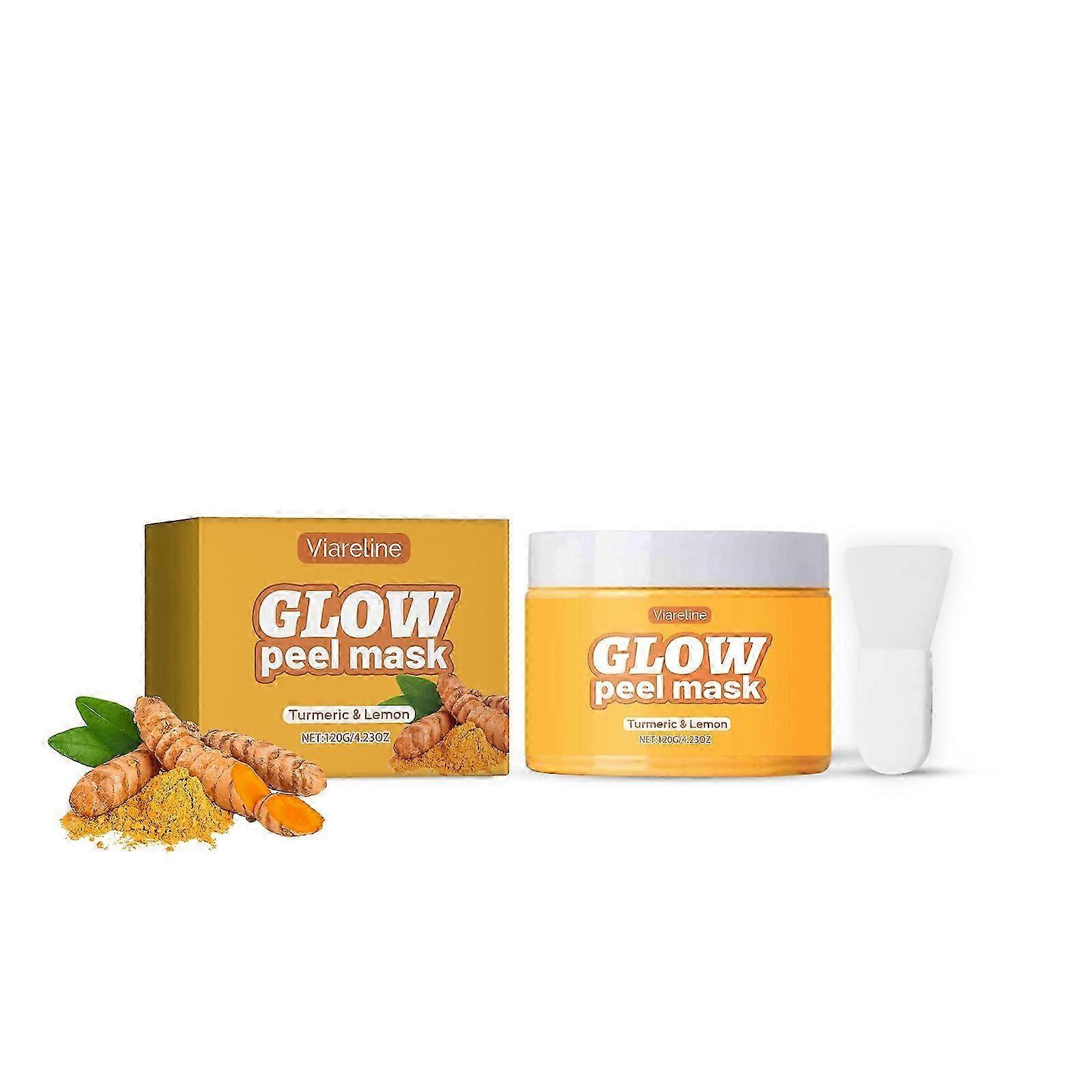 Turmeric Glow Peel-Off Mask for Daily Hydration & Anti-Aging  Gentle Exfoliation, Skin Elasticity Boost, Suitable for All Skin Types