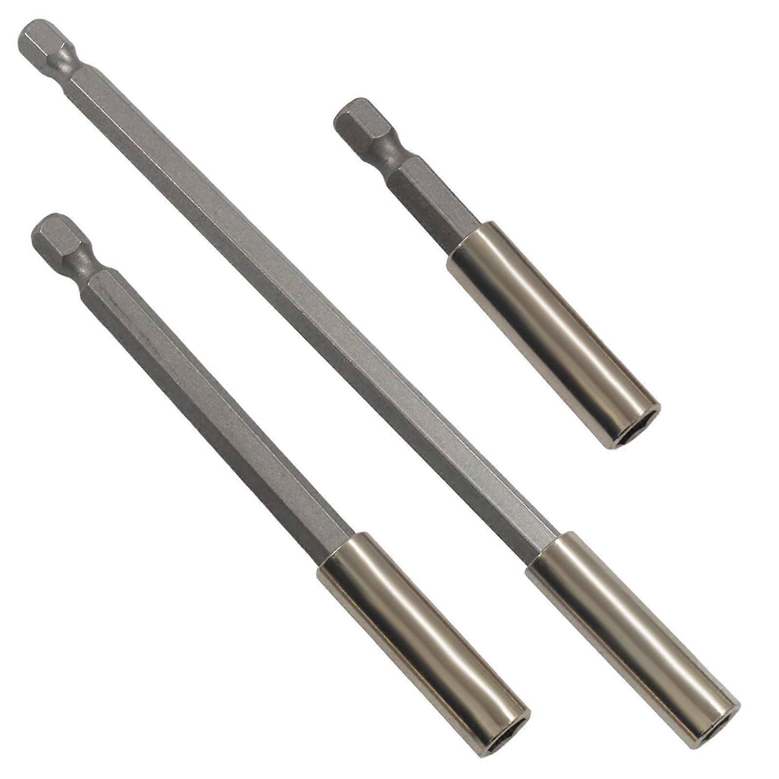 Magnetic Drill Bit Extension Set 3 Pack, 1/4 Inch Hex Shank Holders with Quick Release, 2in 4in 6in