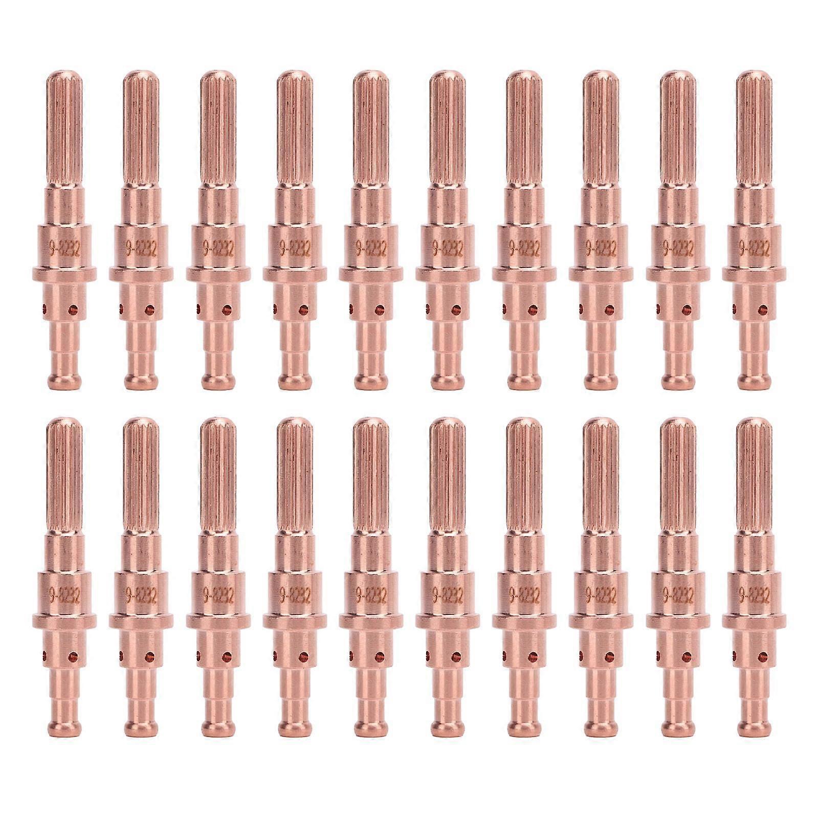 Plasma Cutting Torch Electrodes 20 Pack Heatproof Brass for Thermal Dynamics SL60 SL100 98232