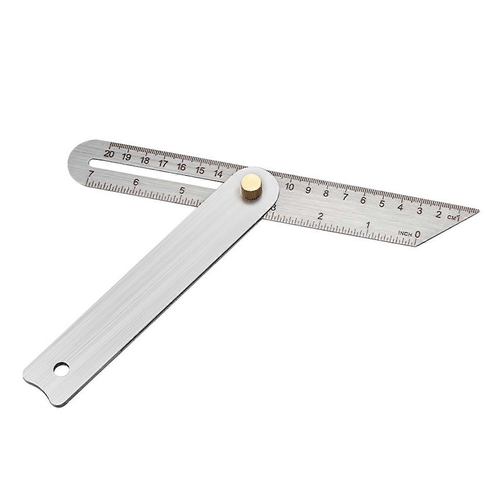 Steel Bevel Square Featuring Metal Lock Nut Angles Measuring Tool for Smooth Adjustment in Angles Finding Applications Multicolor