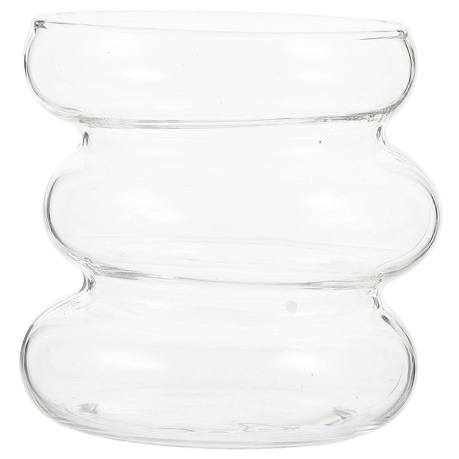 Transparent Clear Glass Cup for Drinking Creative Beverage Glass for Bar