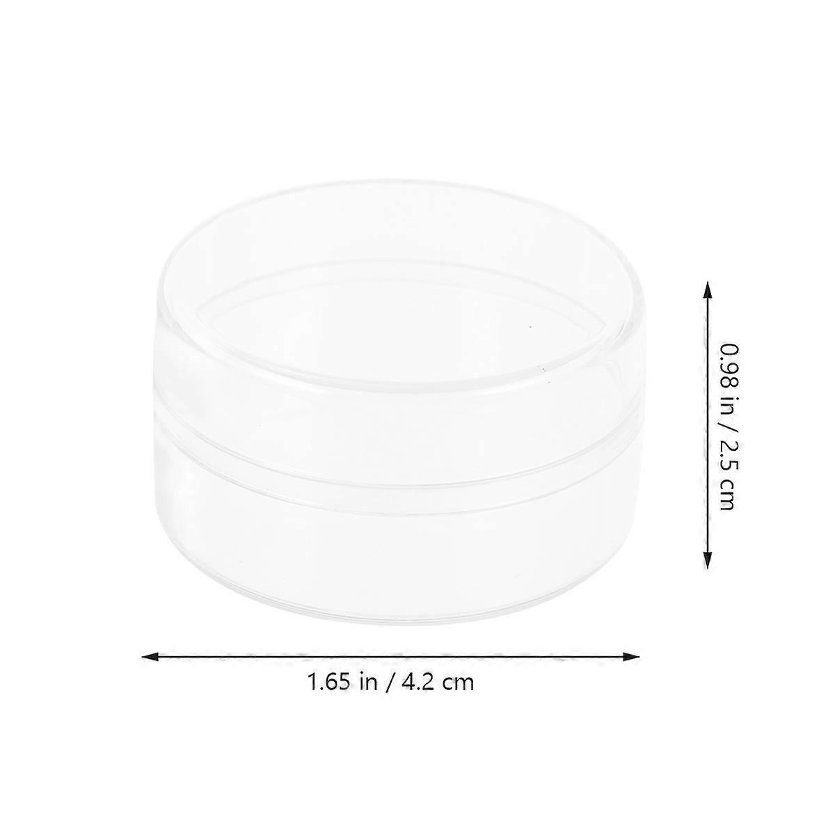 Transparent Small Jar with Lid Plastic Storage Containers for Travel 1Set Set