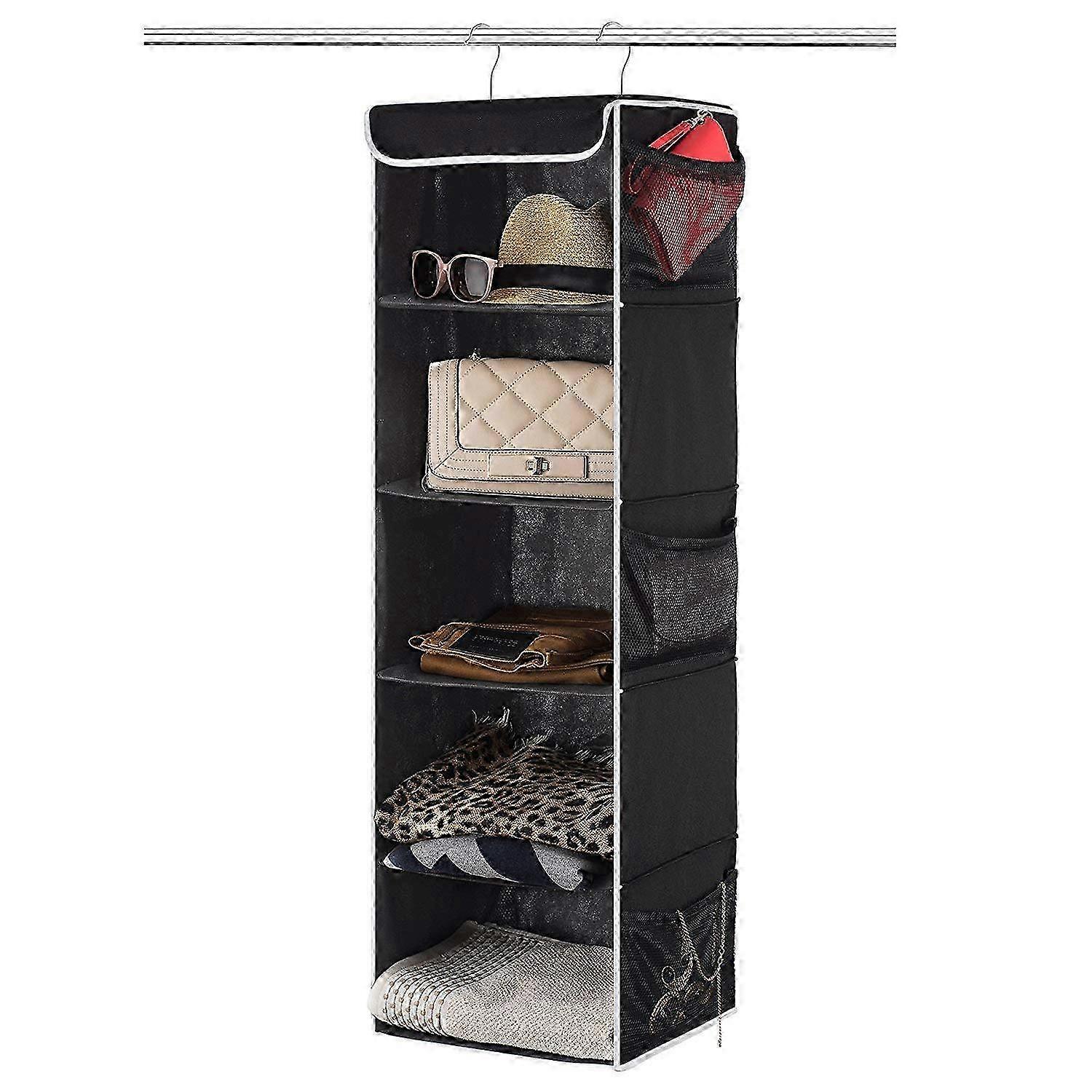 26-27 5-layer hanging closet organizer, suitable for dorms