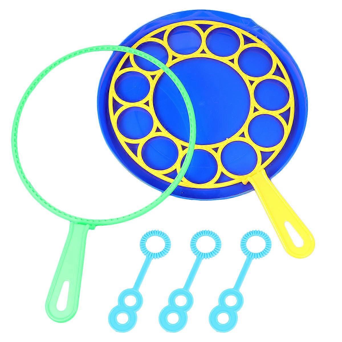 Bubble Blower Small Bubbles Blowing Rings Toy For Children Assorted Color 6Pcs