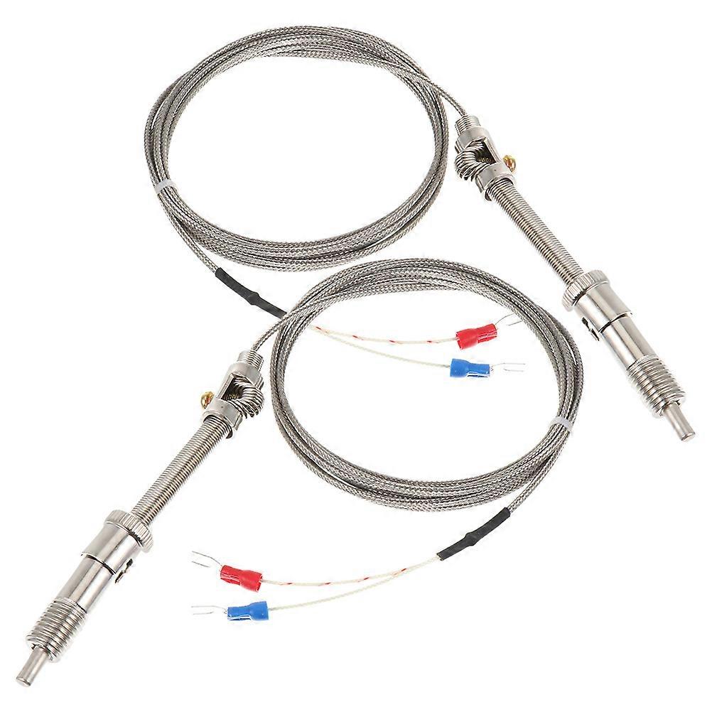 Thermocouple K Type Temperature Sensor Probe for Measuring 8Pcs with Spring-Loaded Clip