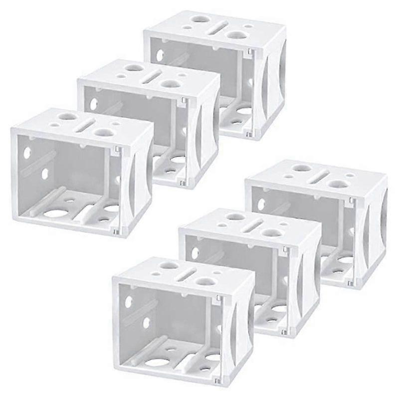 Luxora 6 Pcs Blinds Bracket End Cover Holder Box Mounting Bracket For Window Blinds