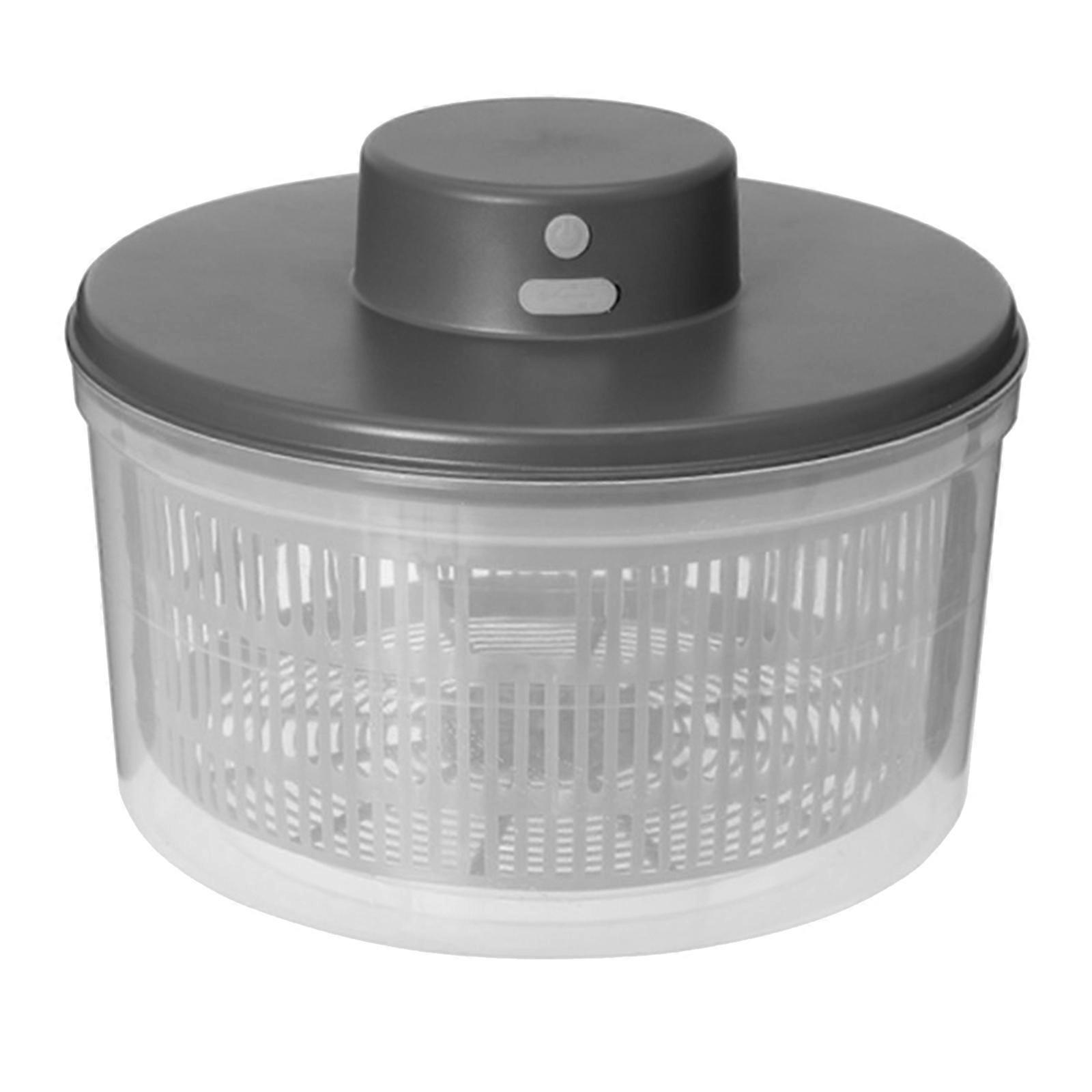 Efficient And Quiet Electric Vegetable Dehydrator Salad Spinner Rechargeable Vegetable Dryer Quick Drying Kitchen Tool Multicolor