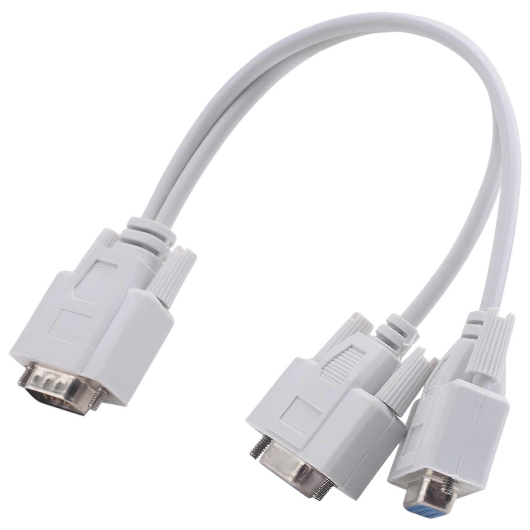  1 PC to 2 MONITORS SPLITTER CABLE FOR VGA VIDEO