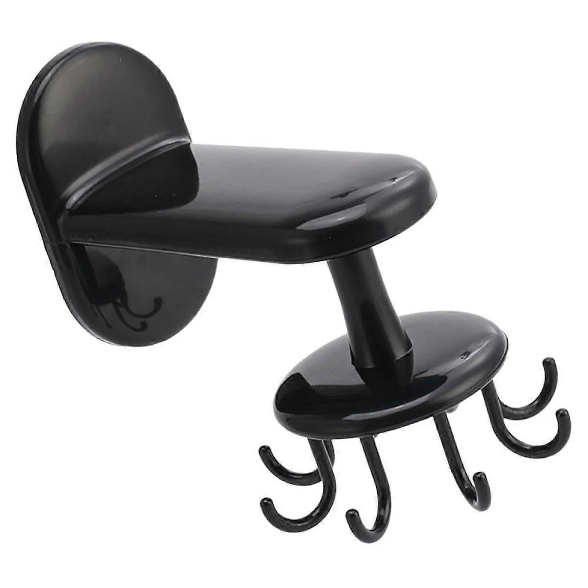 360° Rotatable Wall Mounted Kitchen Utensil Holder with Strong Suction for Smooth Surfaces