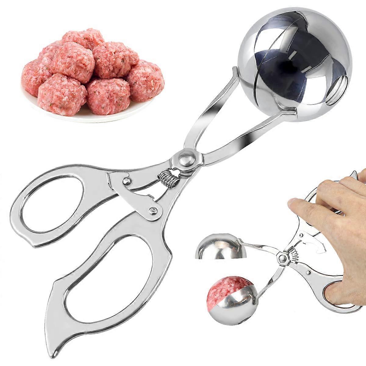 Meatball Maker Stainless Steel Scoop Tool for Quick Shaping and Easy Release, 4.5cm