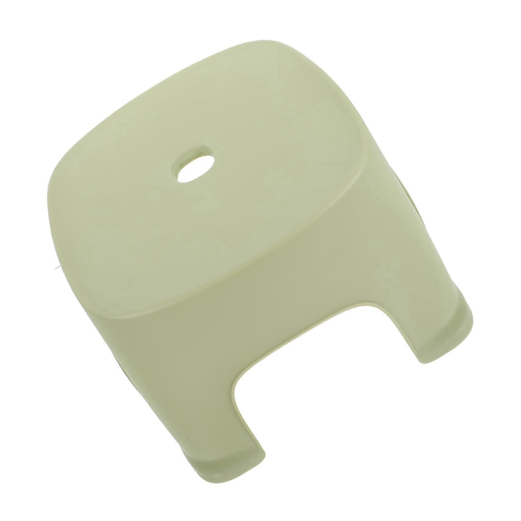 Light Green PVC Step Stool with NonSlip Platform for Bathroom and Multipurpose Home Use