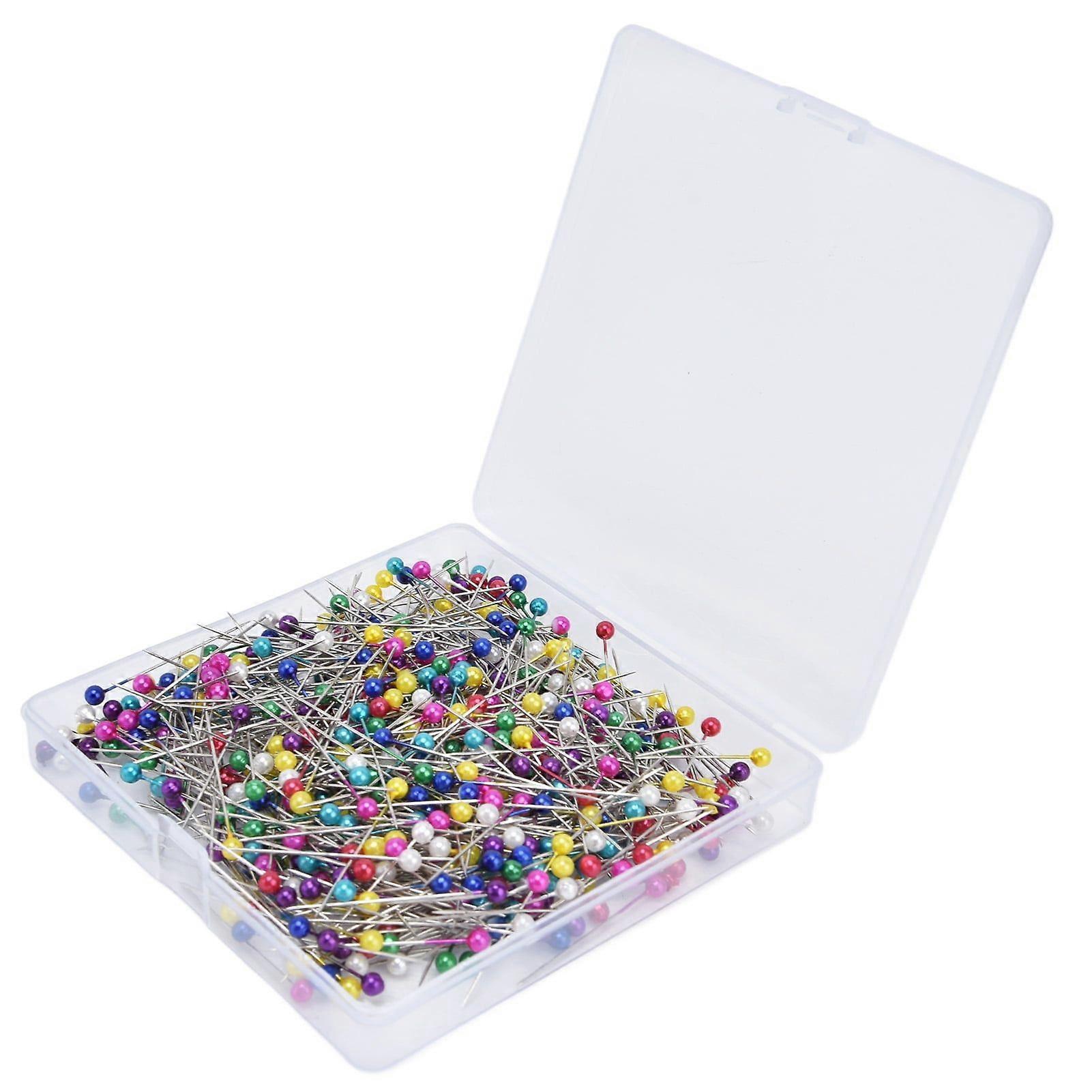 600Pcs Sewing Pins 38mm Long Different Colors Wide Application Durable Straight