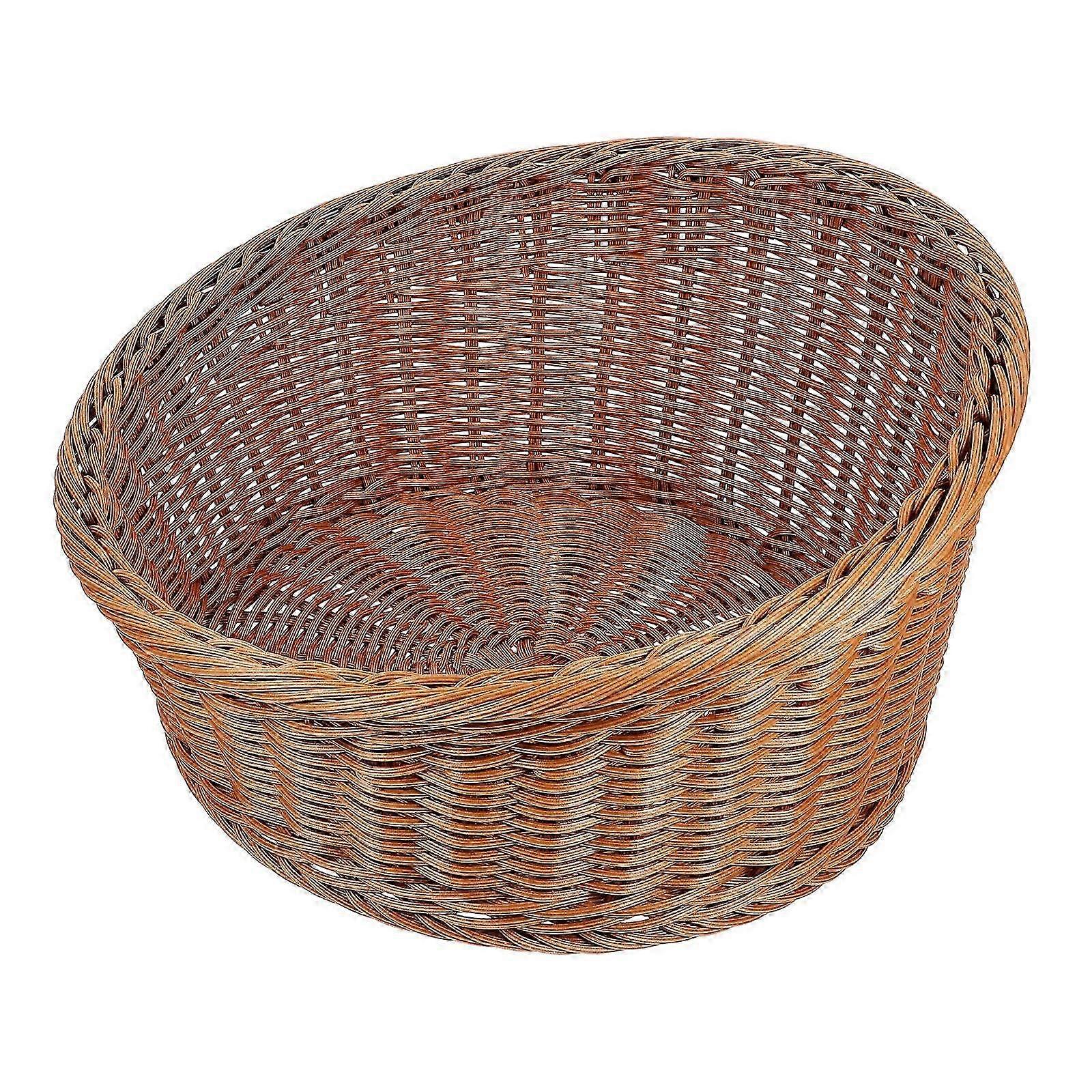 Brown Fruit Holder Bread Storage Basket for Storage Use Medium