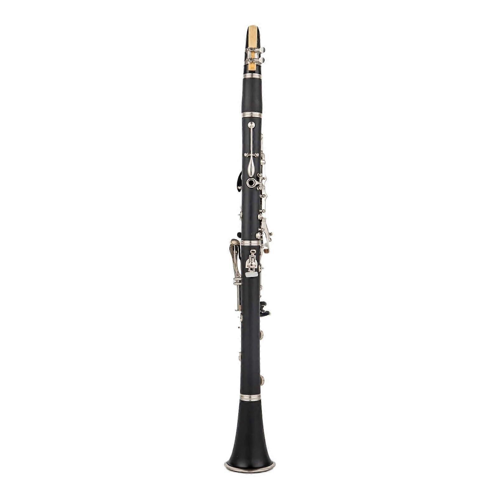 Professional Bb Clarinet Black with Case Balanced Full Tone Responsive Keys for Beginners