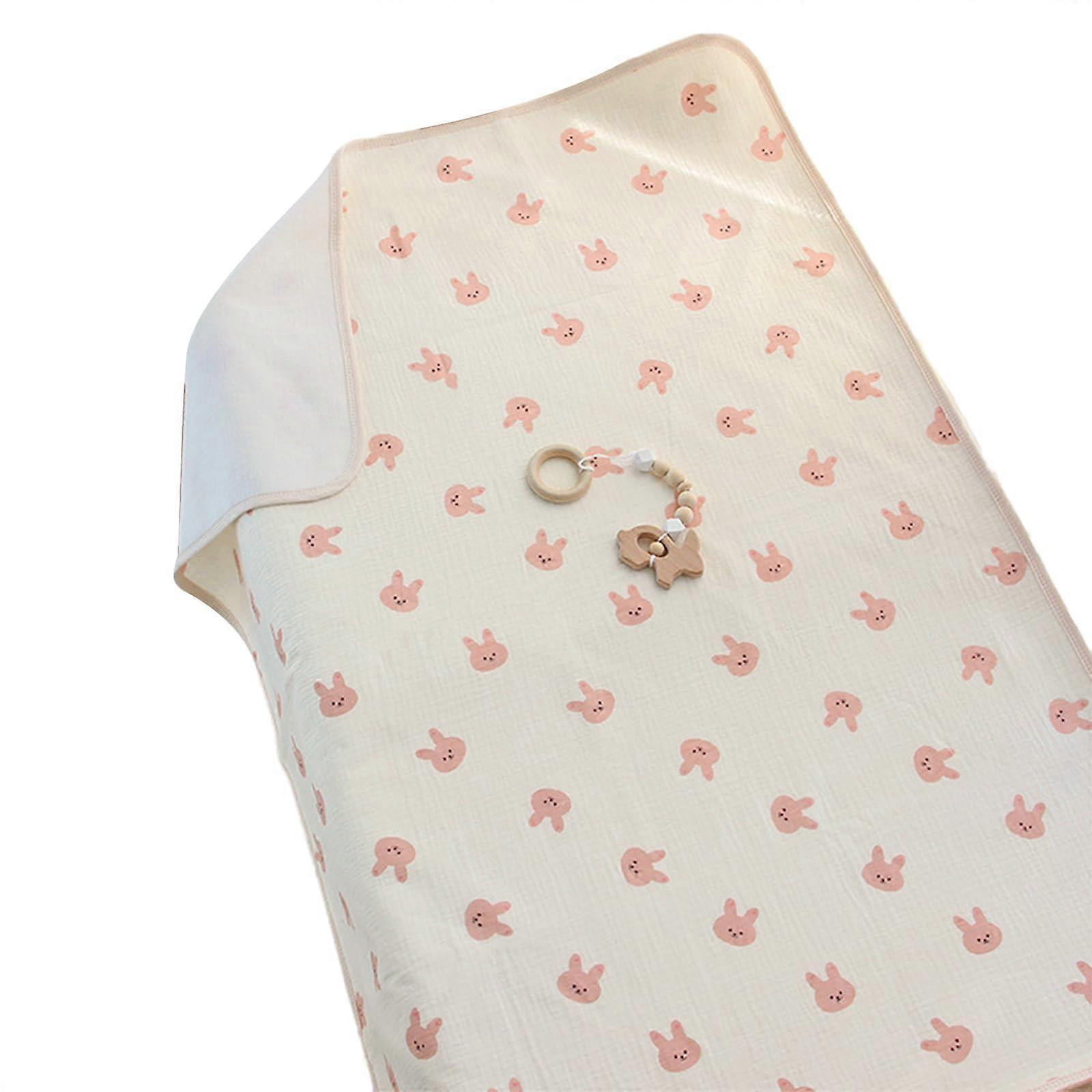 Waterproof Baby Changing Mat with LeakProof QuickDry Layer, Washable Pad for Newborns