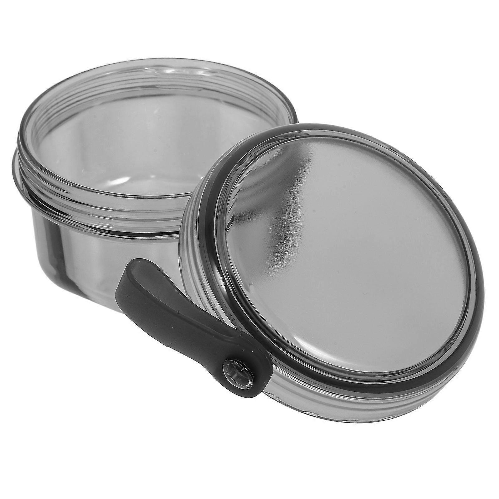 Grey Retainer Case Household Portable Denture Container for Storage