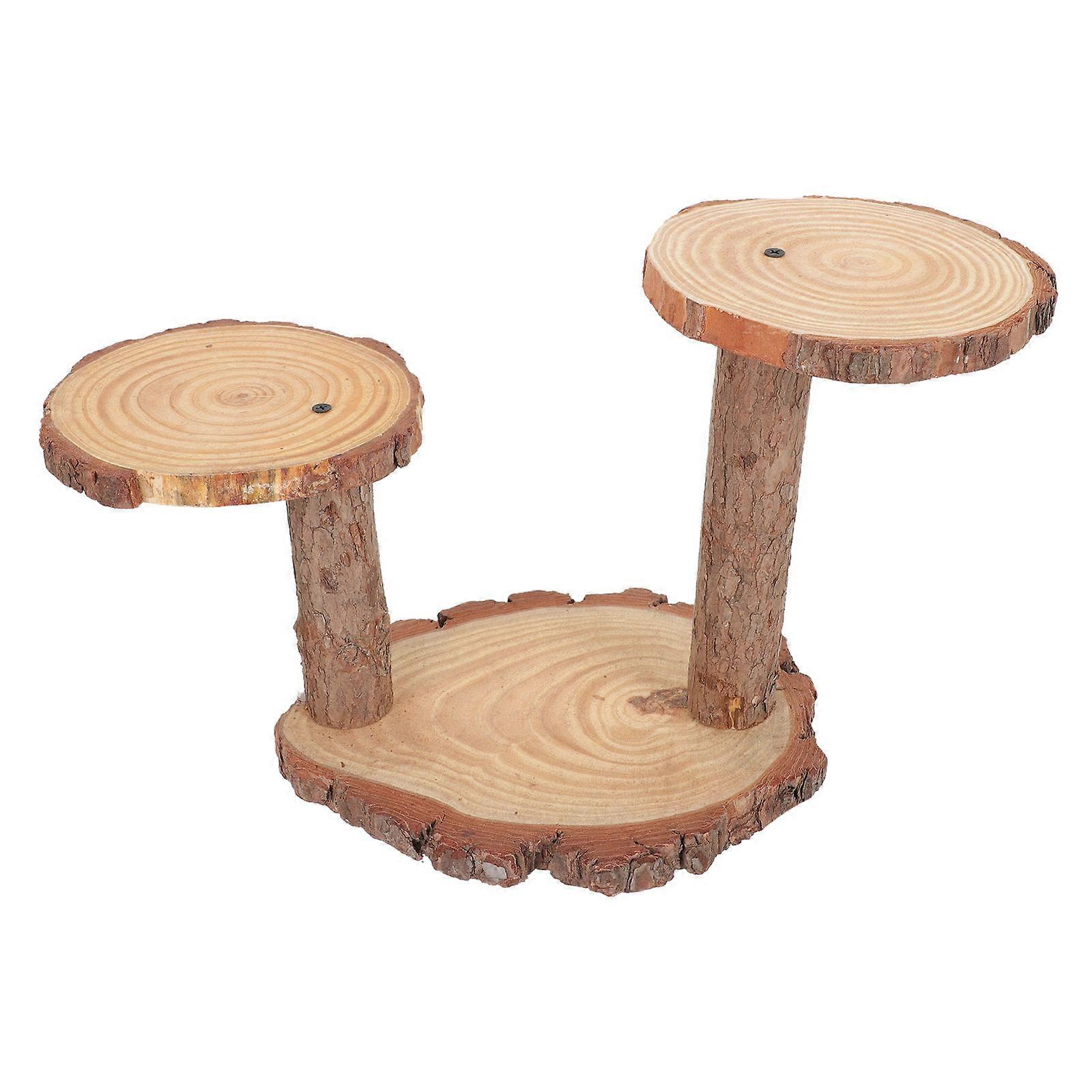 Blumenständer aus Holz, 1 Stück, hellbraun