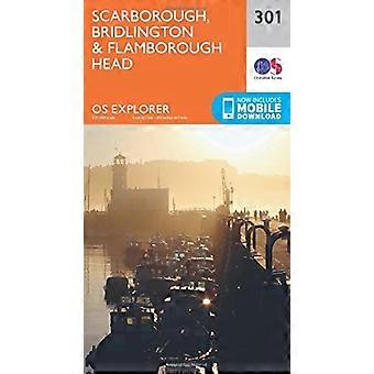OS Explorer carte (301) Scarborough, Bridlington et Flamborough Head