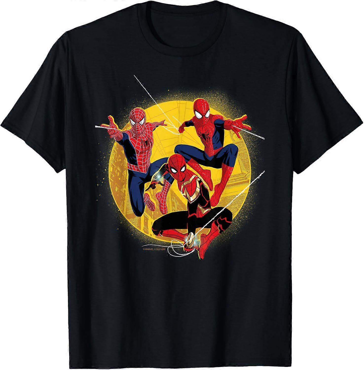 Marvel Spider-Man: No Way Home Spider-Men in Action T-Shirt TN 2174