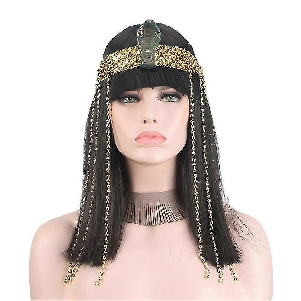 For Kleopatra Cosplay Parykk Headset