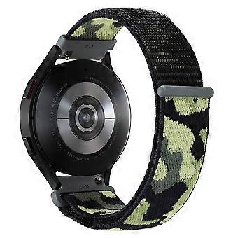 Compatible For Samsung Galaxy Watch 5 40mm / 44mm / Watch 5 Pro 45mm Camouflage Nylon Watch Band Replacement Adjustable Wrist Stra