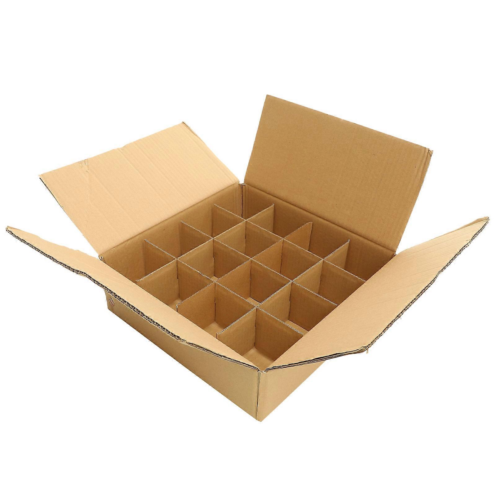Corrugated Paper Box Divided Packing Box Multi-function Shipping Box Wine Box for Moving