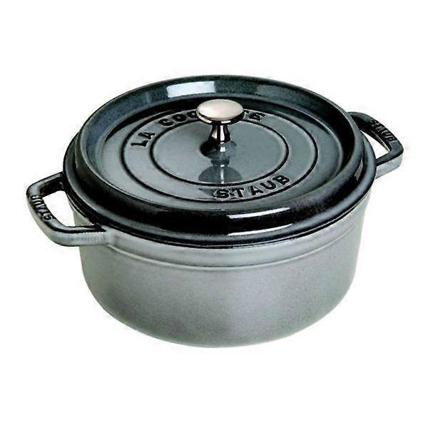 STAUB round cocotte Ø20 graphite gray
