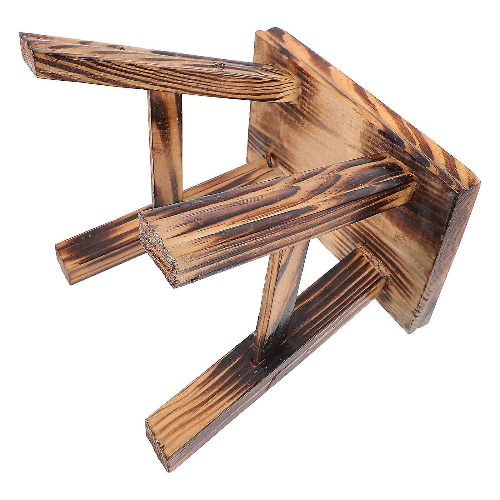 Solid Wood Small Stool Change Shoe Stool Portable Footstool