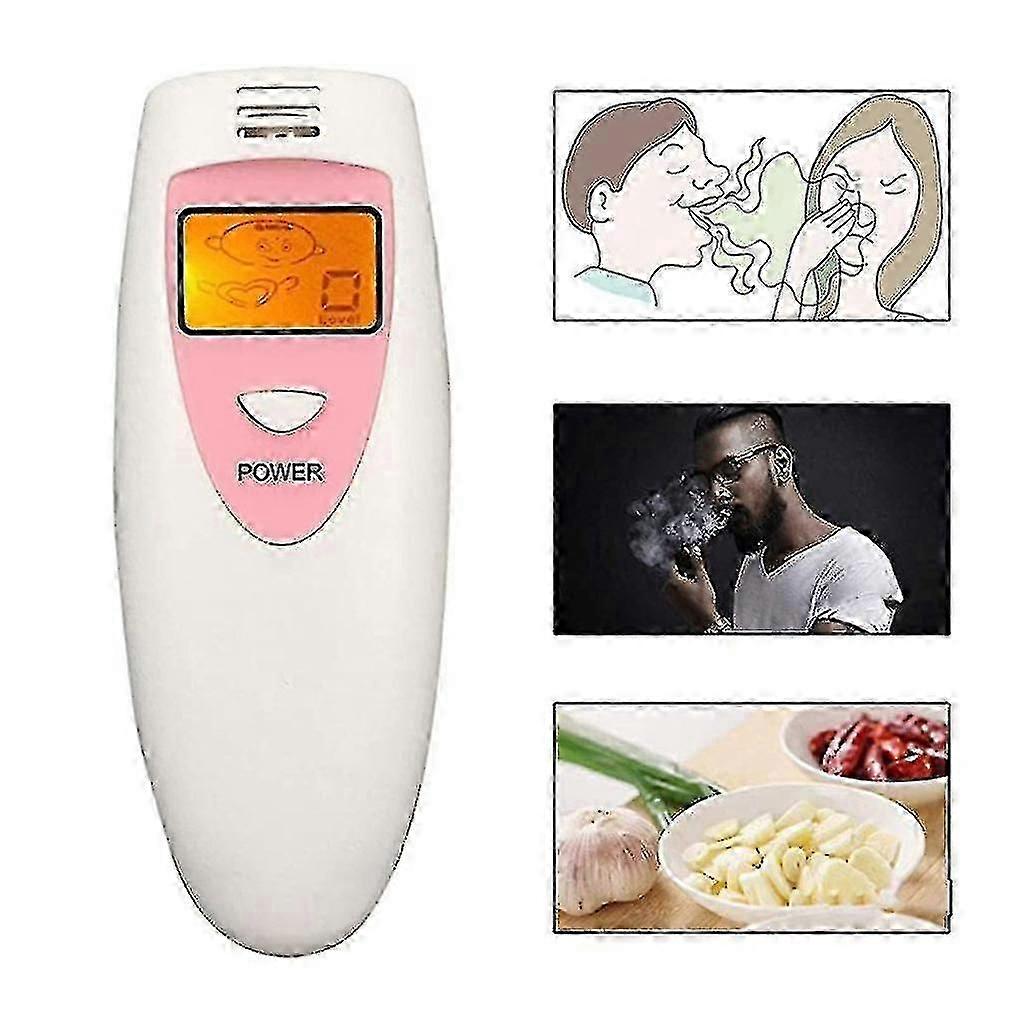 Portable bad breath detector, semiconductor sensor, digital cartoon multi - level result display