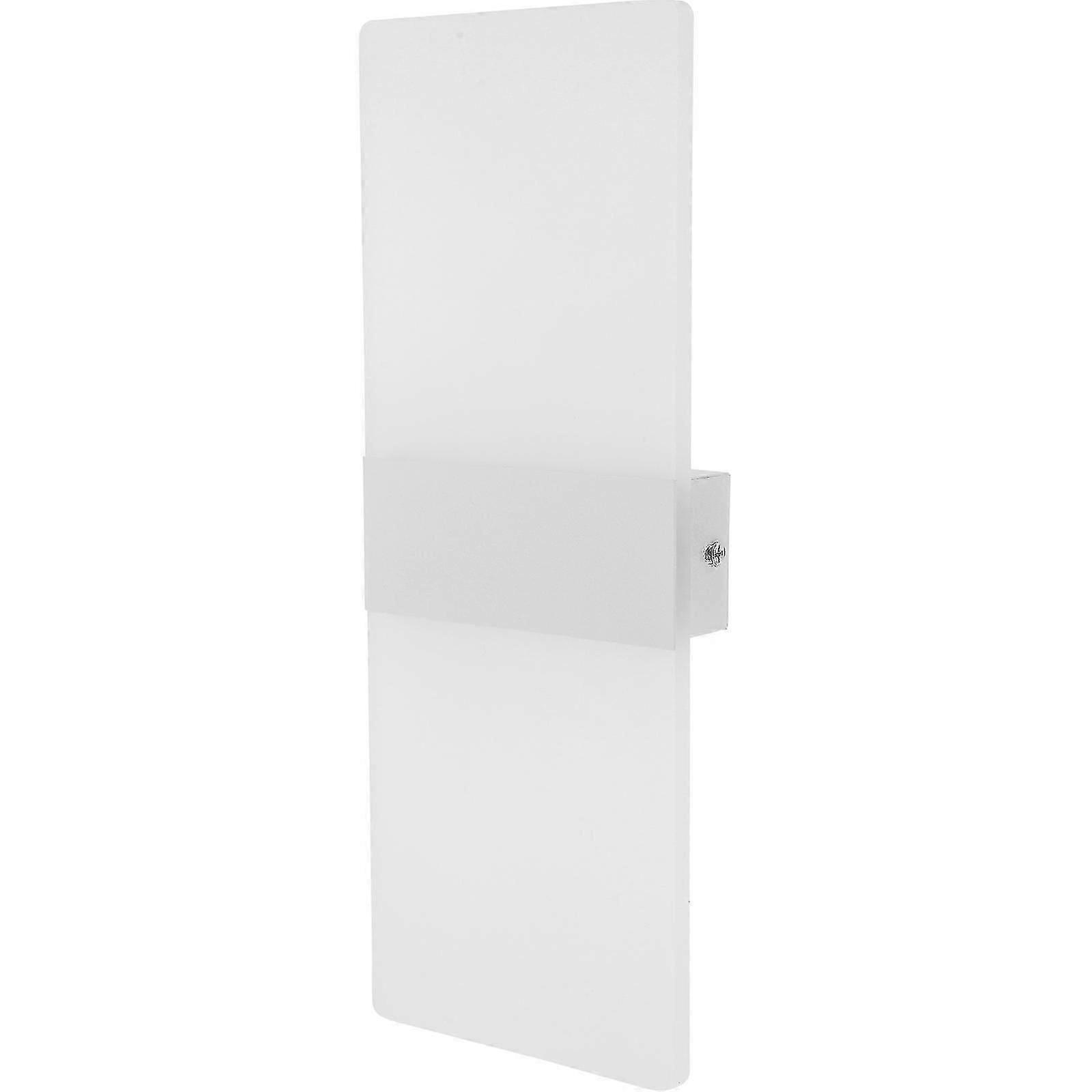 LED Wall Lamp, Simple Style Bedside Light with White Acrylic Material
