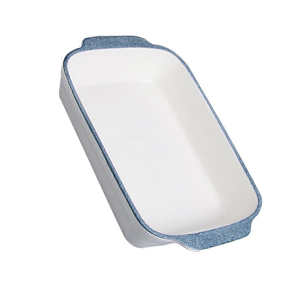 Double Handle Ceramic Bowl for Baking 1Pcs Rectangular Household Practical Bowl