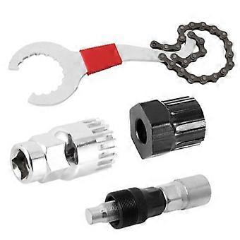 Fiets Crank Reparatie Tool Kit Roestbestendigheid Draagbare Fiets Beugel Remover Ketting Remover 4 stuks
