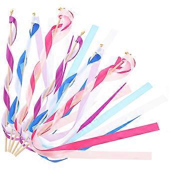30 stuks Kids Decor lint windband patriottische bruiloft toverstokken gymnastiek lint toverstaf