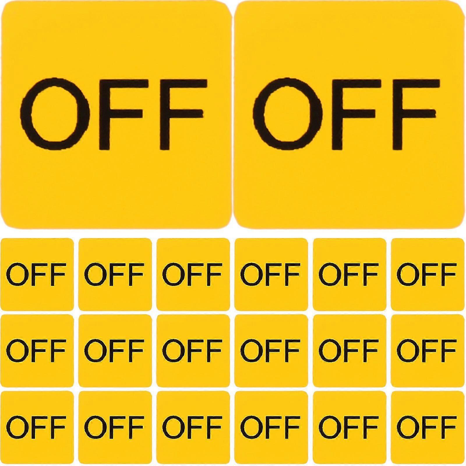 20pcs Device Switch Label Sticker On/off Caution Switch Sticker Device Switch Stickers