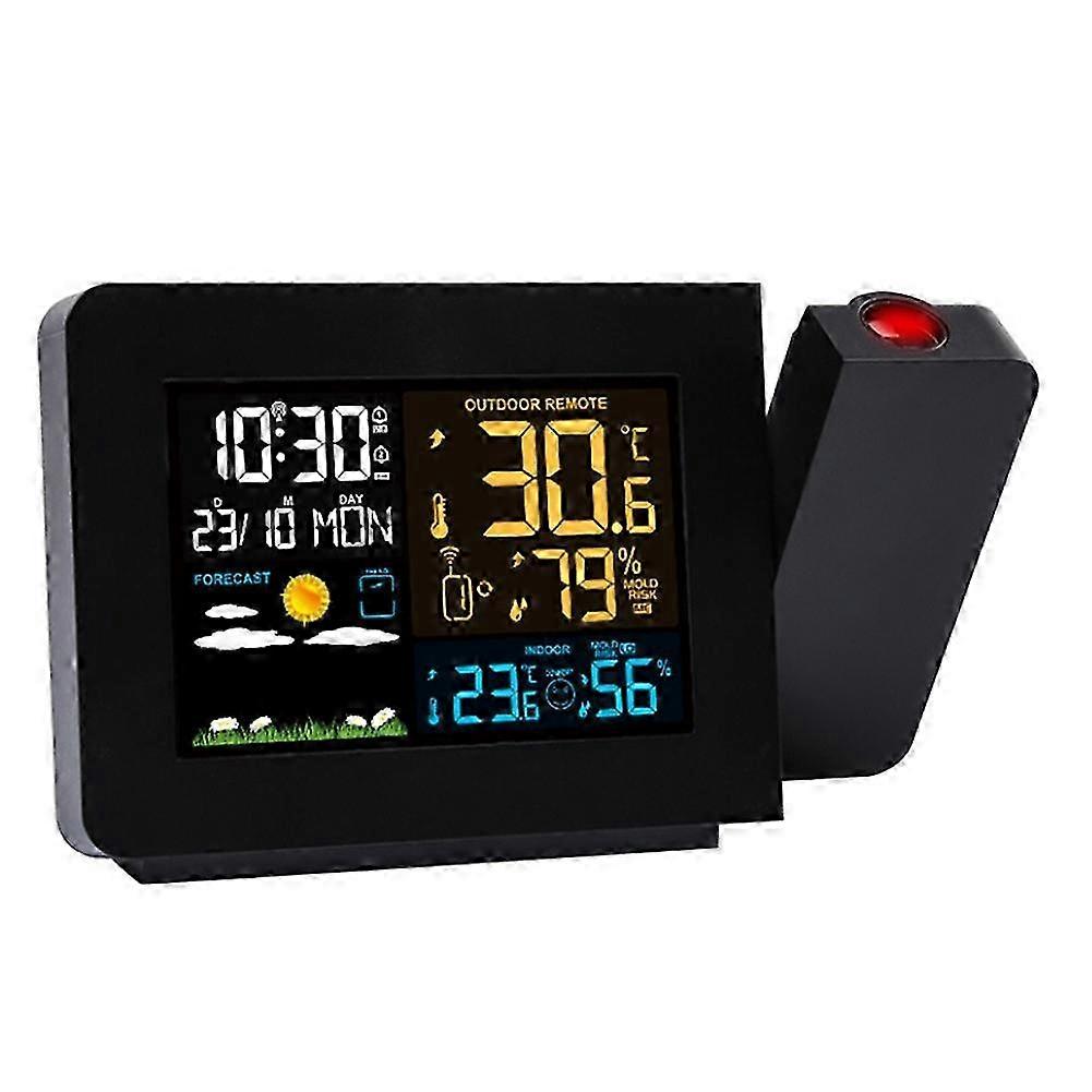 Digital weather station, wireless, temp, humidity, EU plug