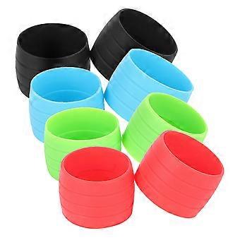 Anneaux de fixation pour ruban de guidon de vélo de route, 4 paires, en silicone