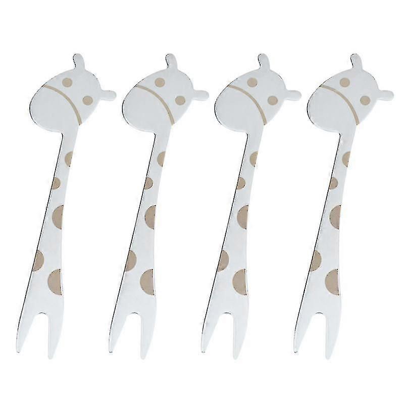 4pcs Kitchen Tableware, Stainless Steel Fruit Fork