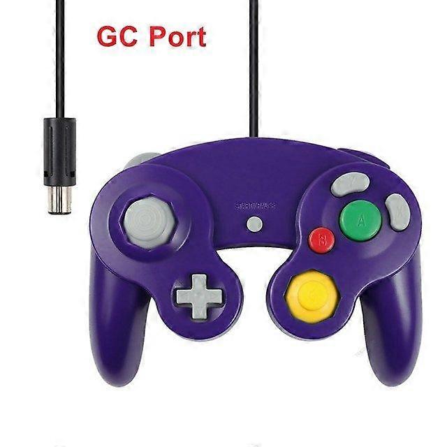 compatible withGamecube Controller USB Wired Handheld Joystick Compatible Nintend compatible withNGC GC Controle compatible withMAC Computer PC Gamepa