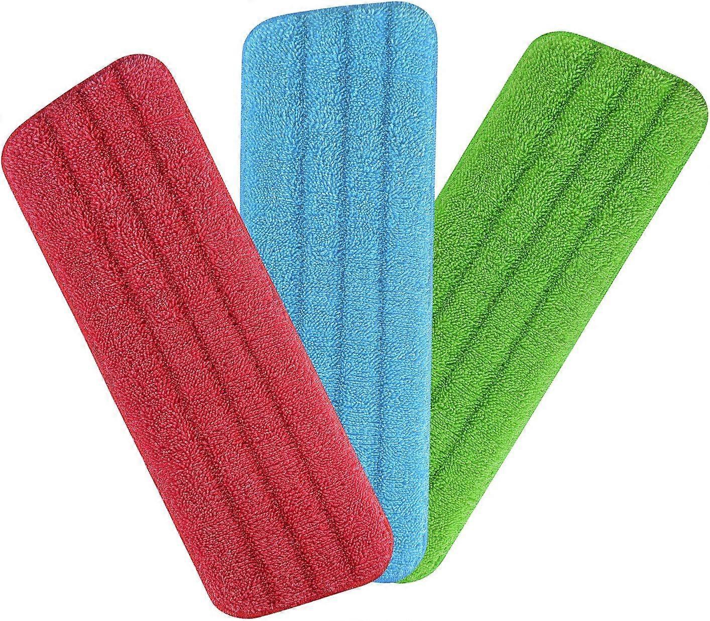 Replacement Cleaning Covers, 3 pcs Microfiber Broom Mop Replacement [MI]