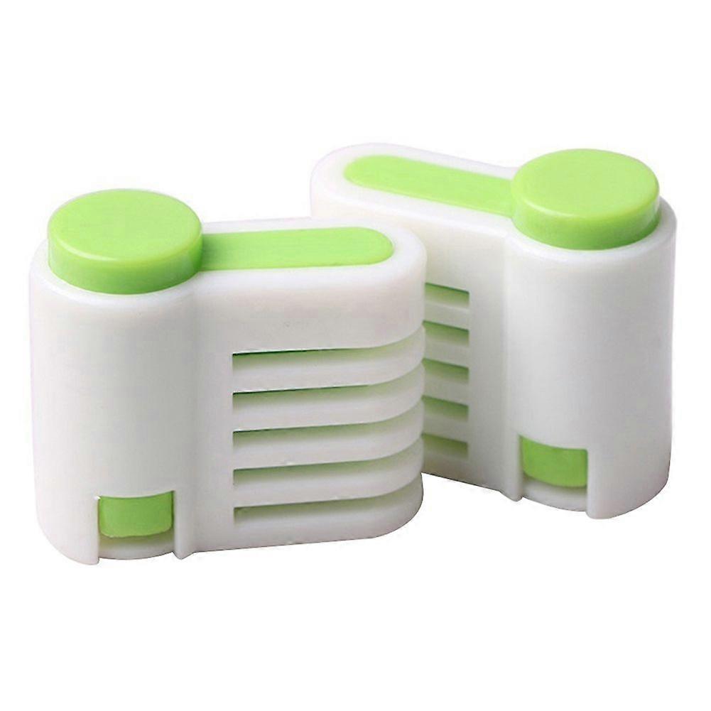 2Pcs DIY Adjustable Cake Bread Cutter 5 Layers Slicer Leveler Kitchen Gadget