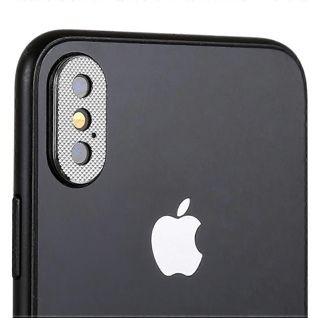 Camera Protection Ring for Apple iPhone XS Max 6.5 inch Silver 2Pcs